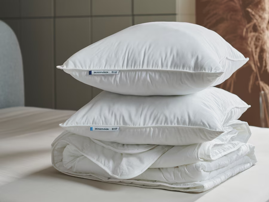 Best IKEA Pillows UK 2024   IKEA Skogsfraken Pillow Pile 